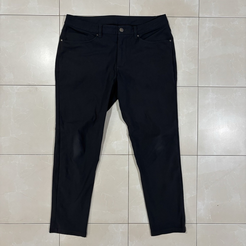 Lululemon Classic Fit ABC 5 Pocket Pants Black Men's 32x28 Stretch Warpstreme